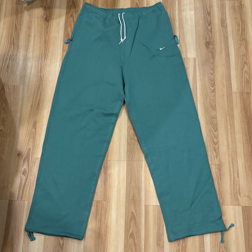 Size XLTT - Nike Solo Swoosh Fleece Sweatpants Loose Baggy Green FN3342-361 Mens